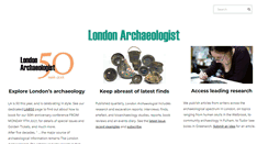 Desktop Screenshot of londonarchaeologist.org.uk